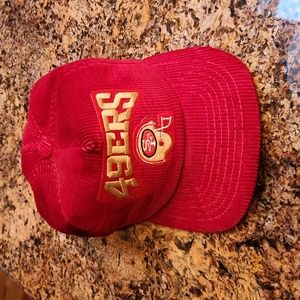 Vintage 1980's corduroy San Francisco 49ers snap back hat. Great condition.
